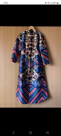 チャイナボタン スタンドカラー 羽織 ワンピース チャンパオのサムネイル