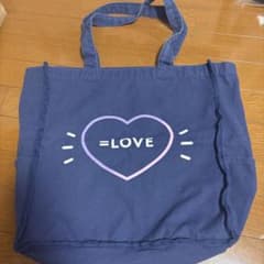 イコラブ ネイビー スクエアトートバッグ - メルカリ
