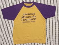 ラグランTシャツ イエロー パープルのサムネイル