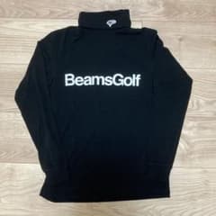 BEAMS GOLF プレミアム ウォーム タートルネック シャツ ブラック S