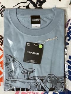 신품 미개봉! Yokai Shop 게게게의 키타로 자동차 T셔츠 블루 XL