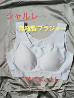 シャルレブラジャー(無縫製)FB071 LL パウダーグレー　新品未使用のサムネイル