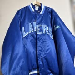 Los Angeles Lakers スタジャン 青 b-boy スタジャン Los Angeles Lakers スタジャン 青 b-boy スタジャン - メルカリ