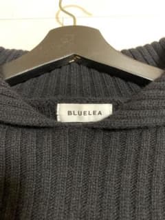 BLUELEA ブルレア セーラーカラー リブニット 黒のサムネイル