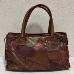 日本製 IBIZA イビザ ハンドバッグ パッチワーク ヴィンテージ 70s