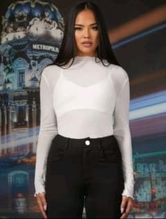 二枚セット　新品　shein メッシュ　シアーのサムネイル