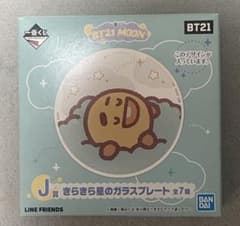 BT21 MOON 이치 반 쿠지 J상 반짝반짝 별 유리판 SHOOKY 슈키