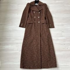 Salvatore Ferragamo ロングコート アルパカ 着丈133cm - メルカリ