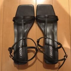 DISCOAT Tストラップ サンダル ブラック Lサイズのサムネイル