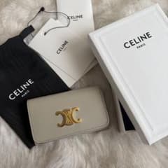 CELINE セリーヌ トリオンフ キーケース ライトストーン 限定色 完備品