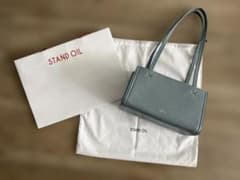 【韓国限定】新品　スタンドオイルSTAND OIL水色シンプル トートバッグのサムネイル