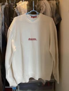 Supreme old english セーター クルーネックニット コットン Supreme old english セーター クルーネックニット コットン - メルカリ