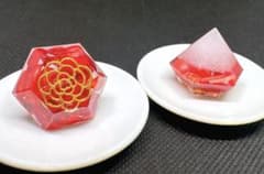 ★盛り塩オルゴナイト　赤サンゴ★のサムネイル