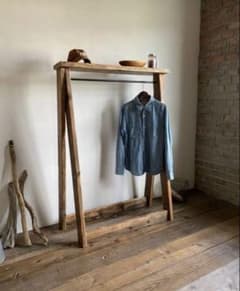 数量限定 特別価格 貴重 古材 ハンガーラック 無垢材 シンプル