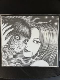 伊藤潤二展　誘惑　富江　色紙のサムネイル