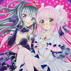まどマギ 手描きイラストのサムネイル
