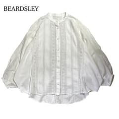 BEARDSLEY ビアズリー リバーレース ドルマン ブラウス ホワイト 