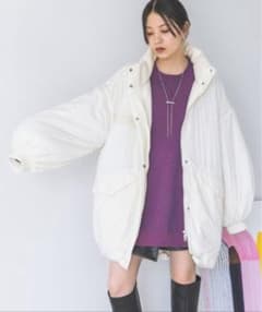 大人気JEANASIS ソデ2WAY M-65コートホワイトのサムネイル