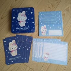 HELLO KITTY 激レア 缶入りレターセット Hello Kitty HOKKAIDO レターセット 缶ケース入り 郵便局 - メルカリ