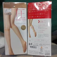 ASTIGU 【圧】引き締め ひざ下丈 ベビーべージュ２足のサムネイル