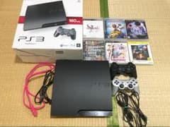 【美品】PS3 本体＋コントローラー2つ＋ソフトセットのサムネイル