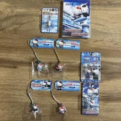ANAハローキティ & ディアダニエルファスナーマスコットストラップ計6個セット ANAハローキティ & ディアダニエルファスナーマスコットストラップ計6