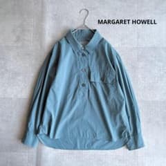 近年✨マーガレットハウエル WASHED COTTON SHIRT ブルー 近年✨マーガレットハウエル WASHED COTTON SHIRT ブルー - メルカリ