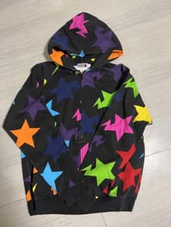 週末特別値引き！APE スターパーカー　Lサイズのサムネイル
