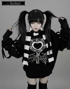 DimMoire【ディムモアール】超ロングスリーブニットII/Black - メルカリ