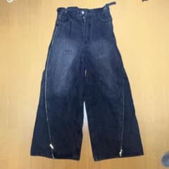 GRANCY ジップデザイン バギーデニム パンツのサムネイル