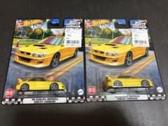ホットウィール BOULE VARD スバル インプレッサ STi 2台セットのサムネイル