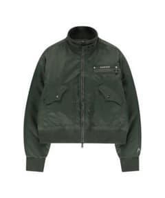 AAKAM High-Neck Bomber Jacket (Khaki)
