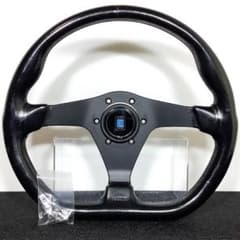 希少 ナルディ ガラ3 レザーステアリング 正規品 美品 新品ホーンボタン付 美品 ナルディ ガラ3 レザーステアリング 正規品 新品ホーンボタン