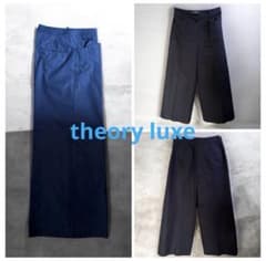 theory luxe レディース ワイドパンツ ネイビー 36/S相当