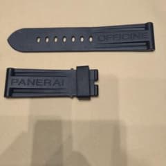 新品未使用】PANERAI 24-22mm ブラックラバー純正ストラップ - メルカリ