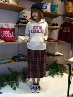 【限定価格・新品】Factorチェック巻きスカートのサムネイル