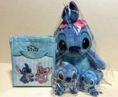 新品未使用 スティッチ ぬいぐるみ マスコット クーラーバッグ 4点セット