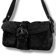 COACH コーチ bag Signature soho y2k 6314 黒 - メルカリ