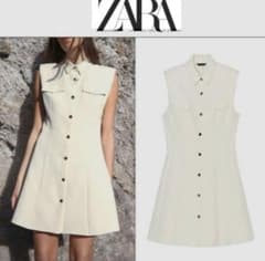 【ZARA】クレープミニワンピースのサムネイル