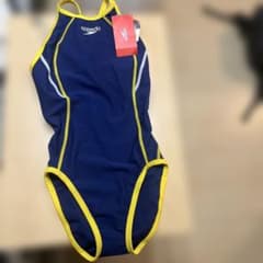 speedo スポーツ用水着 Mサイズ ネイビー/イエローのサムネイル
