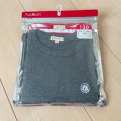 hushush Tシャツ ２枚セット 130 赤 ボーダー グレーのサムネイル