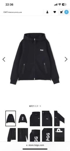 パーリーゲイツ　PGGジップアップジャンパーのサムネイル