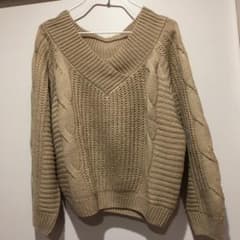 ニット セーター オフショルのサムネイル