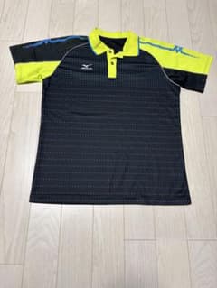 Mizuno スポーツポロシャツ ブラック/イエローのサムネイル