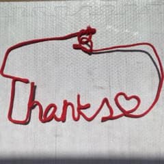 【赤い糸】Thanks① 結婚式　和装前撮り　扇子フォトプロップス・ガーランドのサムネイル