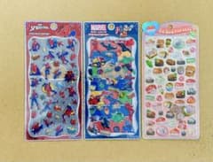 正規品マーベルスパイダーマンプチドロップステッカーうるちゅるPOPシールお寿司のサムネイル