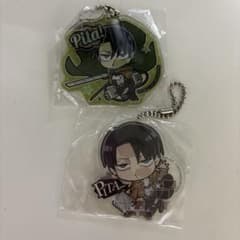 Attack Titan Pita Deforme Acrylic Keychain Levi (2 items)