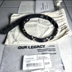 希少 OUR LEGACY TRIO CROSS 25ss レザー チョーカー - メルカリ