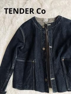TENDER Co テンダー ノーカラー ジャケット デニム - メルカリ