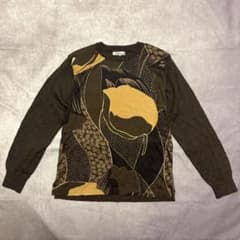 Sanpigalle Long-Sleeve Cut and Sew Top with Art Print, Brown